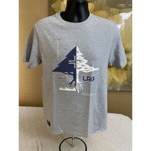 Vintage LRG Limited Research Group Gray Graphic Print Shirt Men’s Size Medium
